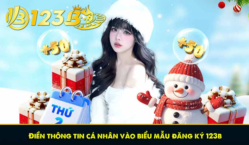 Điền thông tin cá nhân vào biểu mẫu đăng ký 123b